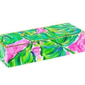 Lilly Pulitzer Painted Palm Laquer box.